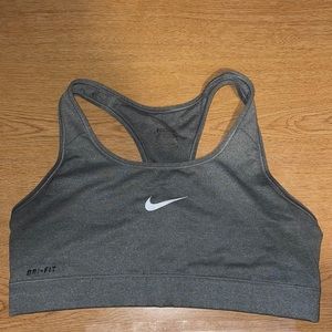 medium grey nike sports bra